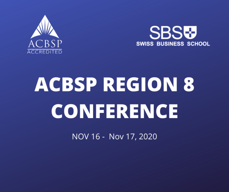 SBS Attends ACBSP Region 8 Virtual Conference SBS Swiss Business